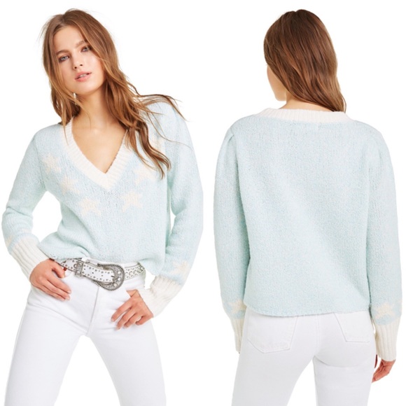 Wildfox Sweaters - Wildfox Star Girl Ace Sweater Honolulu Blue Size S